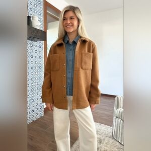 Women's Snap Button Teddy Jacket